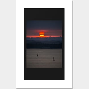 Sailing into the Sunset Posters and Art